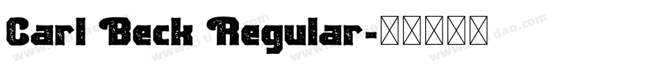 Carl Beck Regular字体转换